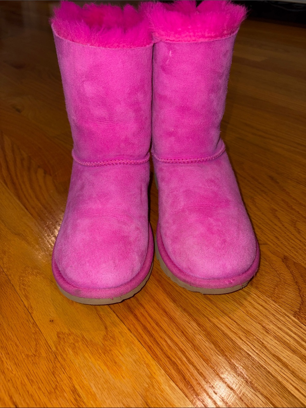 UGG Hot Pink Bow Back Boots